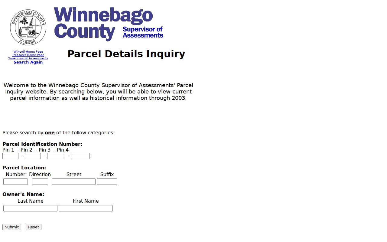 Oshkosh neighbors parcel search