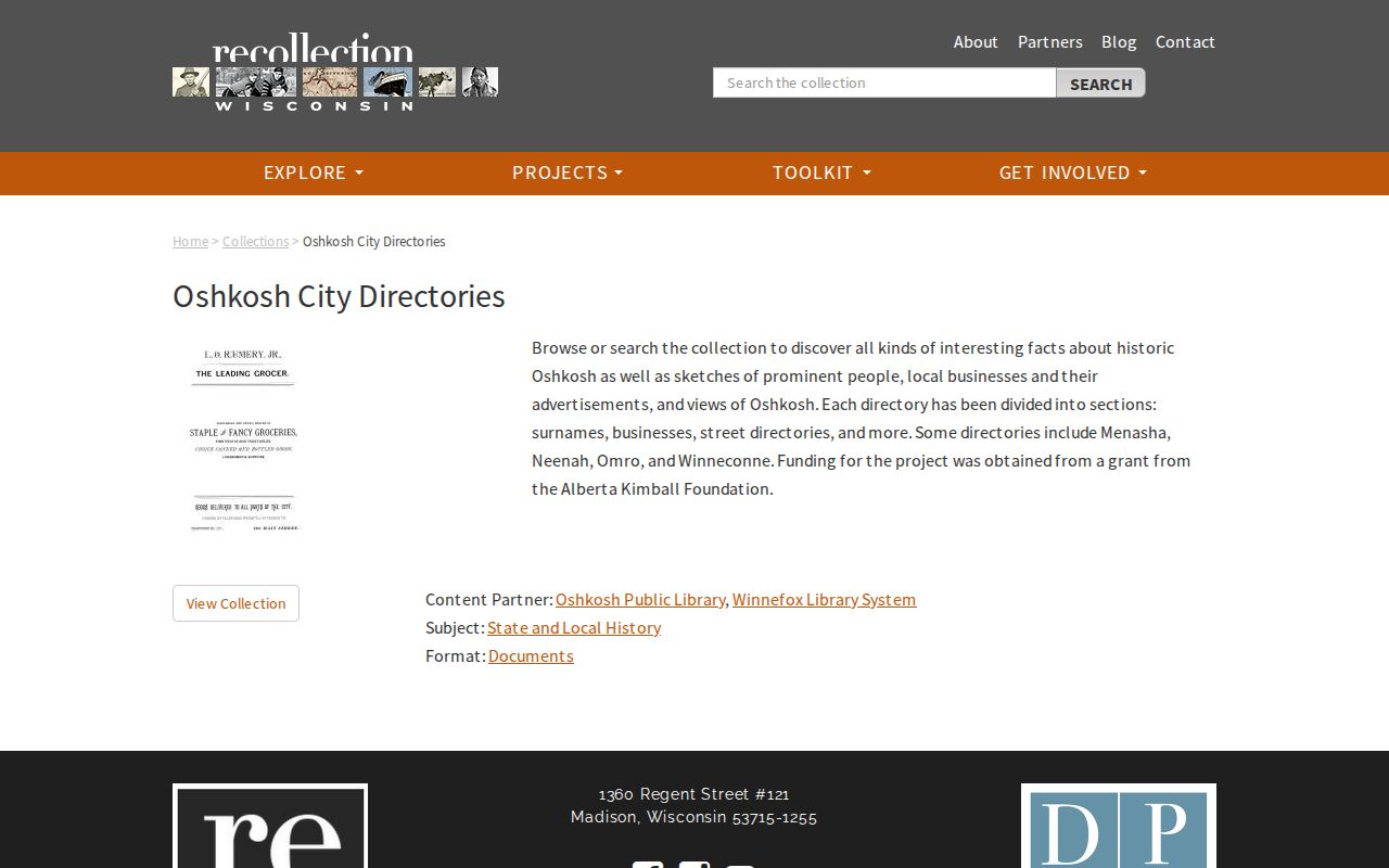 Oshkosh city directory digital collection